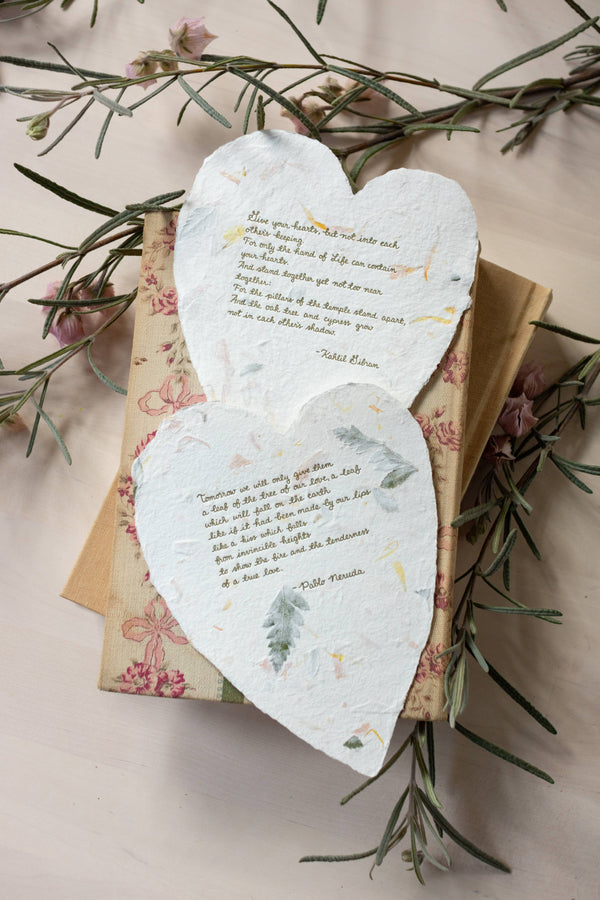 Pablo Neruda Poem Heart & Love Card