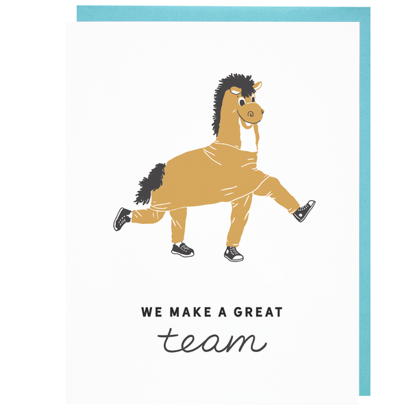 Horse Costume Team Card