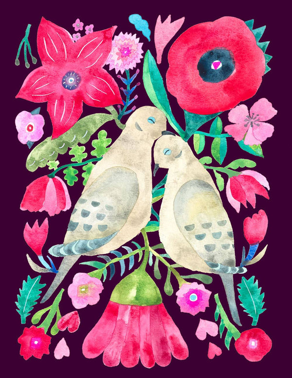 Mourning Dove Love Card