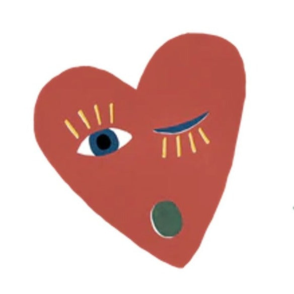Wide Eyes Heart Sticker