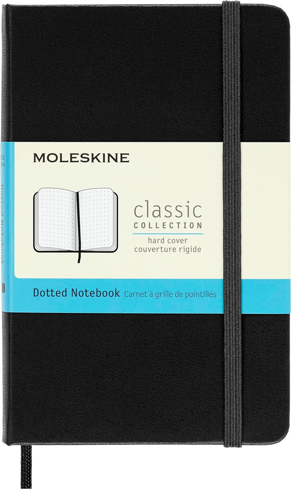 Classic Hardcover Dotted Notebook: Pocket