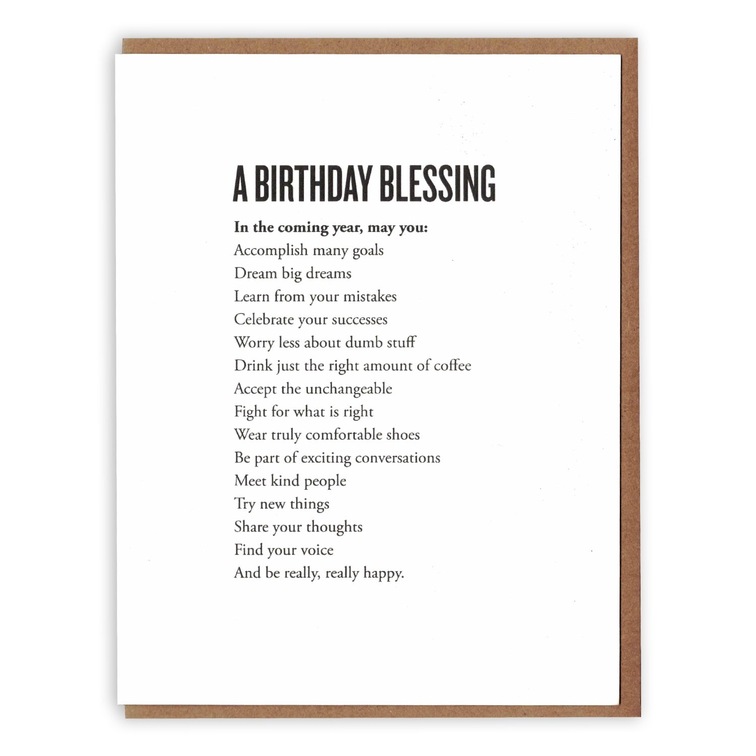 A Birthday Blessing Card - DIGS