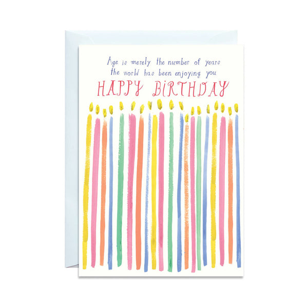 Age is a Number Birthday Card - DIGS