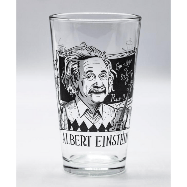 Albert Einstein Pint Glass - DIGS