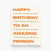 Amazing Person Birthday Card - DIGS