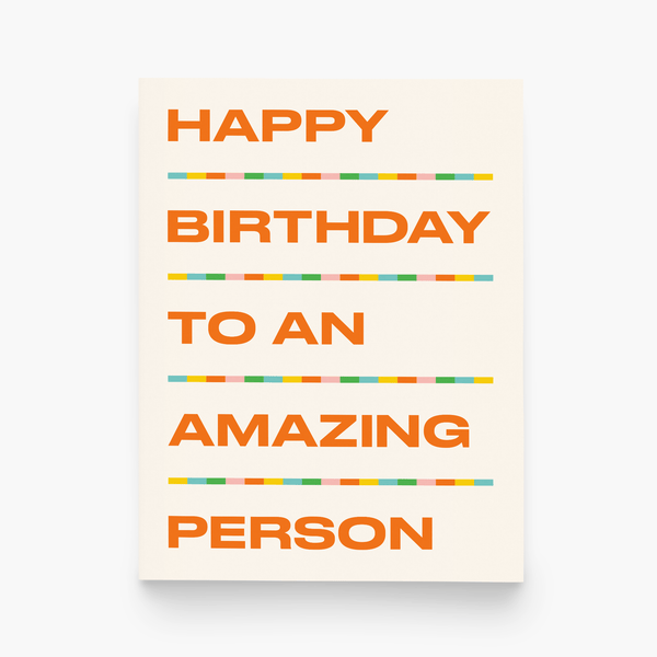 Amazing Person Birthday Card - DIGS