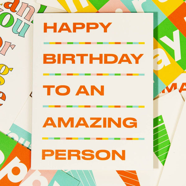 Amazing Person Birthday Card - DIGS