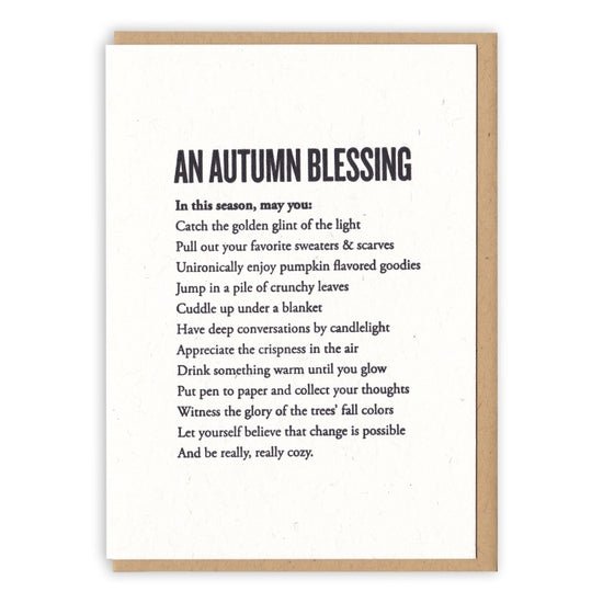 An Autumn Blessing Card - DIGS
