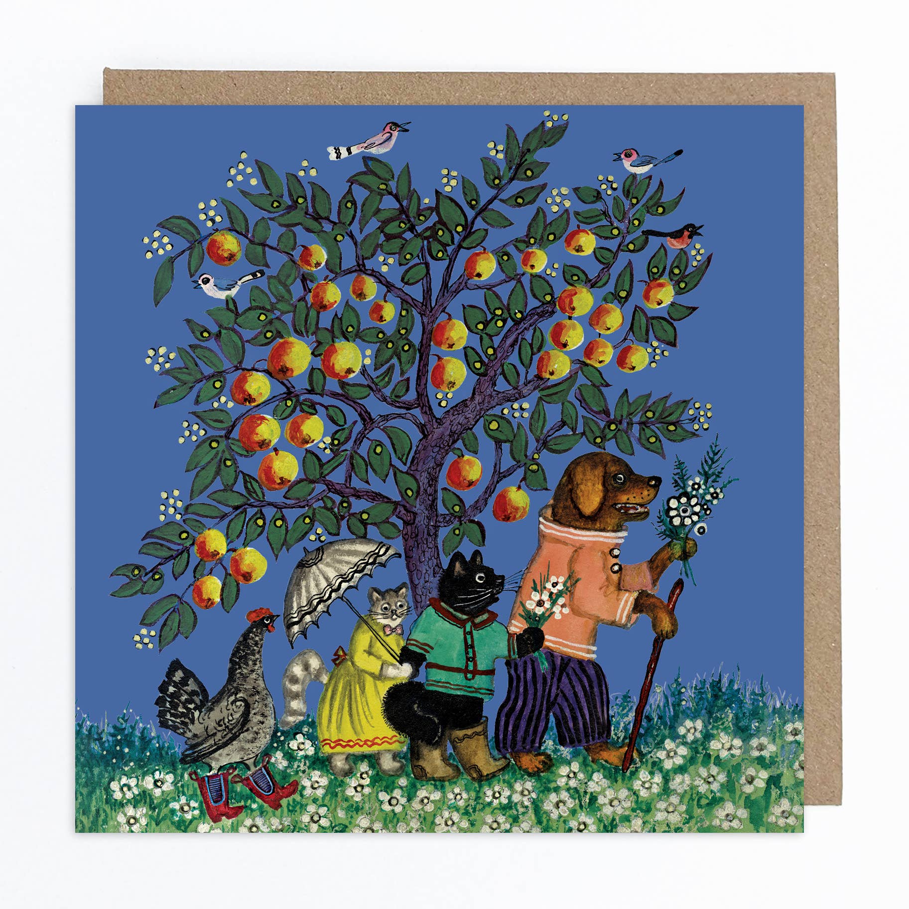 Animals Under Apple Tree Card - DIGS
