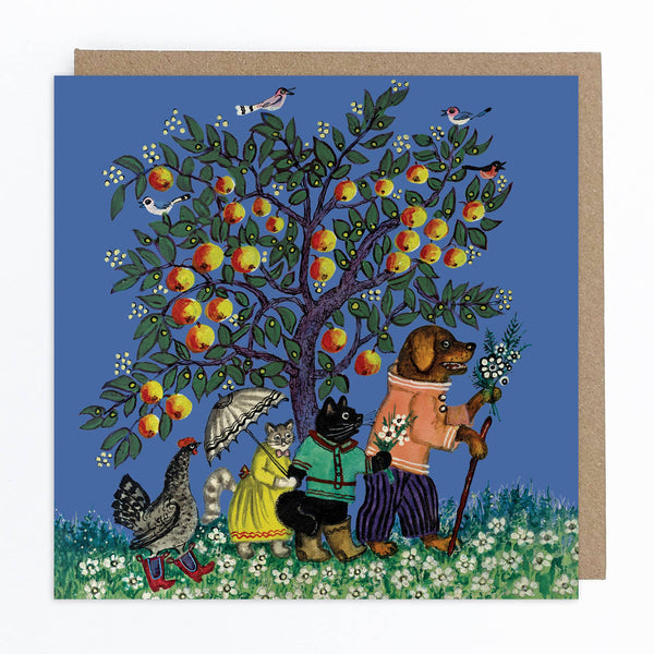 Animals Under Apple Tree Card - DIGS
