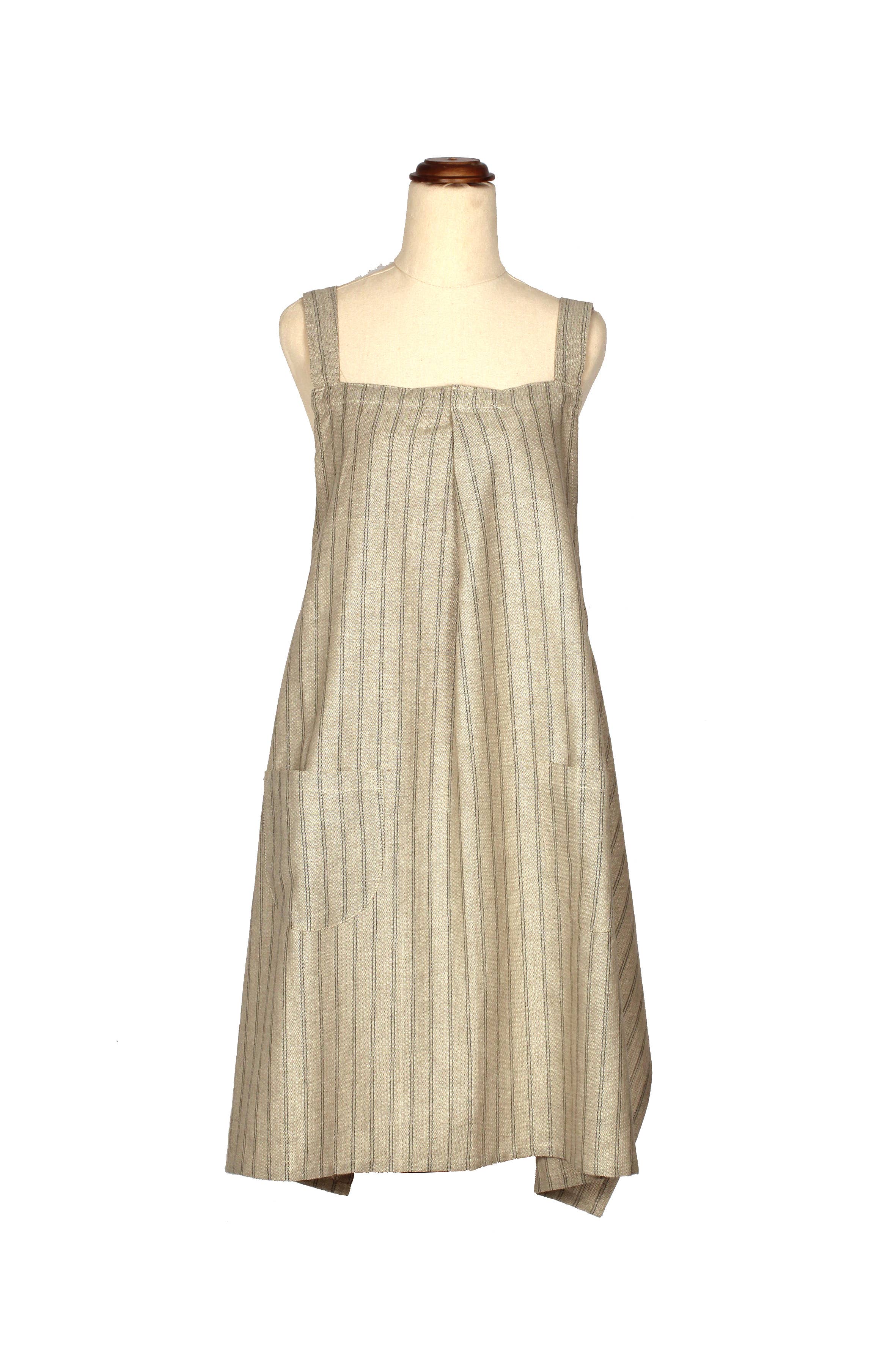 Apron Provincial Stripe: Burnt Olive - DIGS