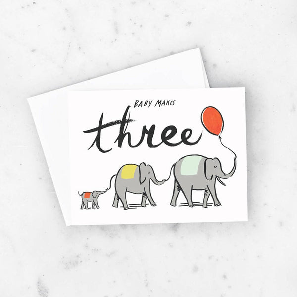 Baby Makes 3 Card - DIGS