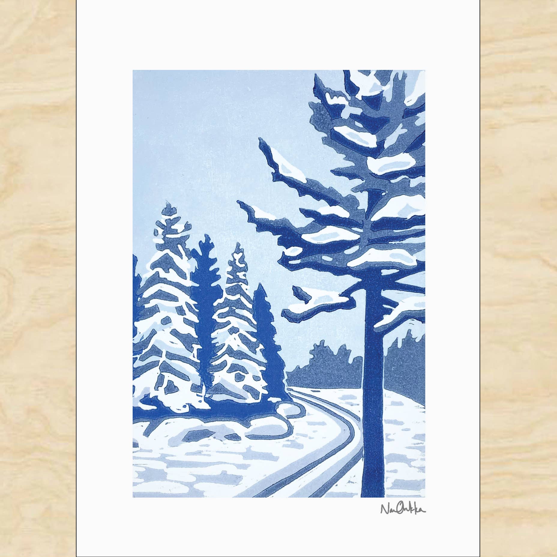 Backcountry Winter Blank Card - DIGS