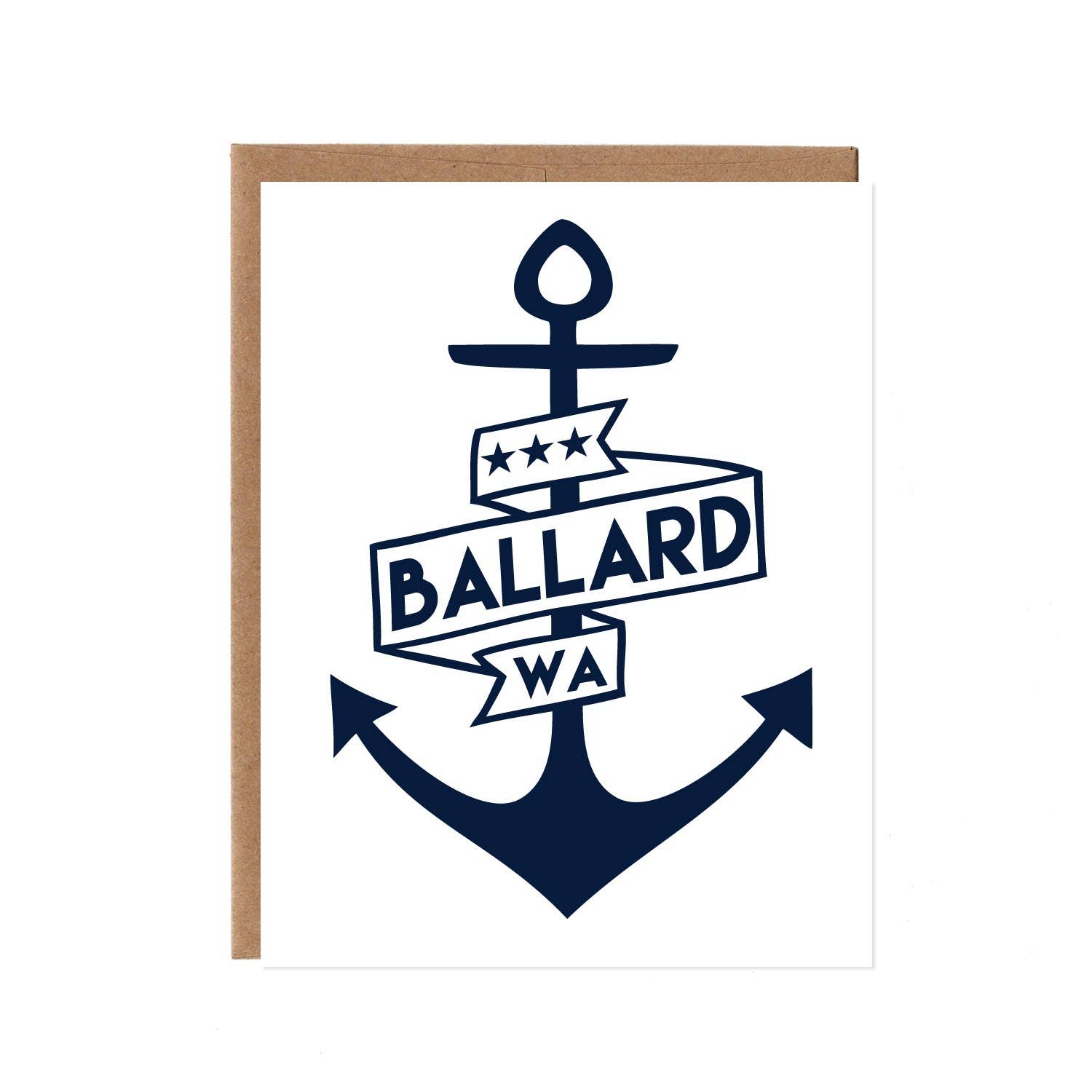Ballard Anchor Greeting Card - DIGS
