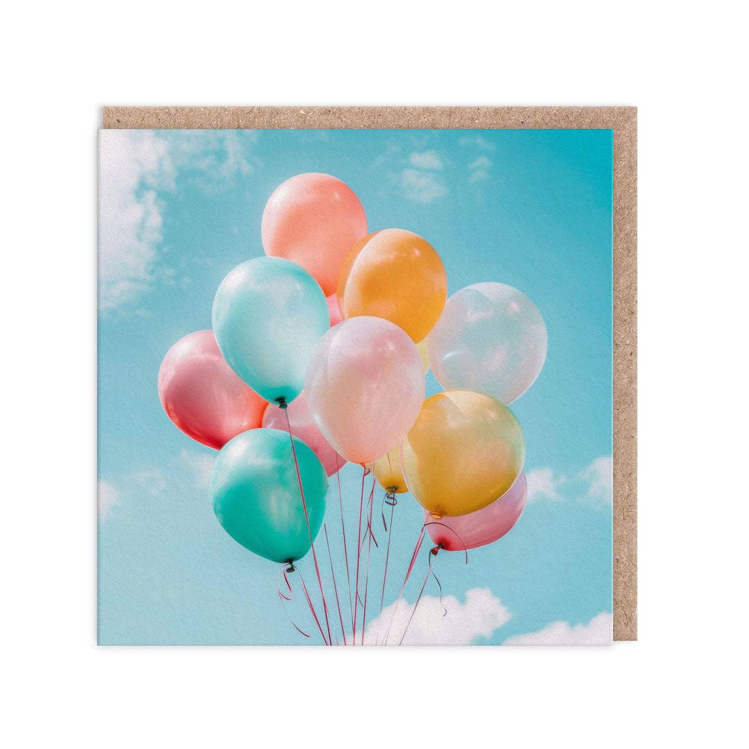 Balloons Birthday Card - DIGS