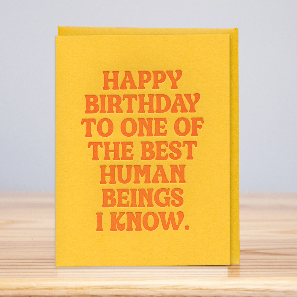 Best Human Beings Birthday Card - DIGS
