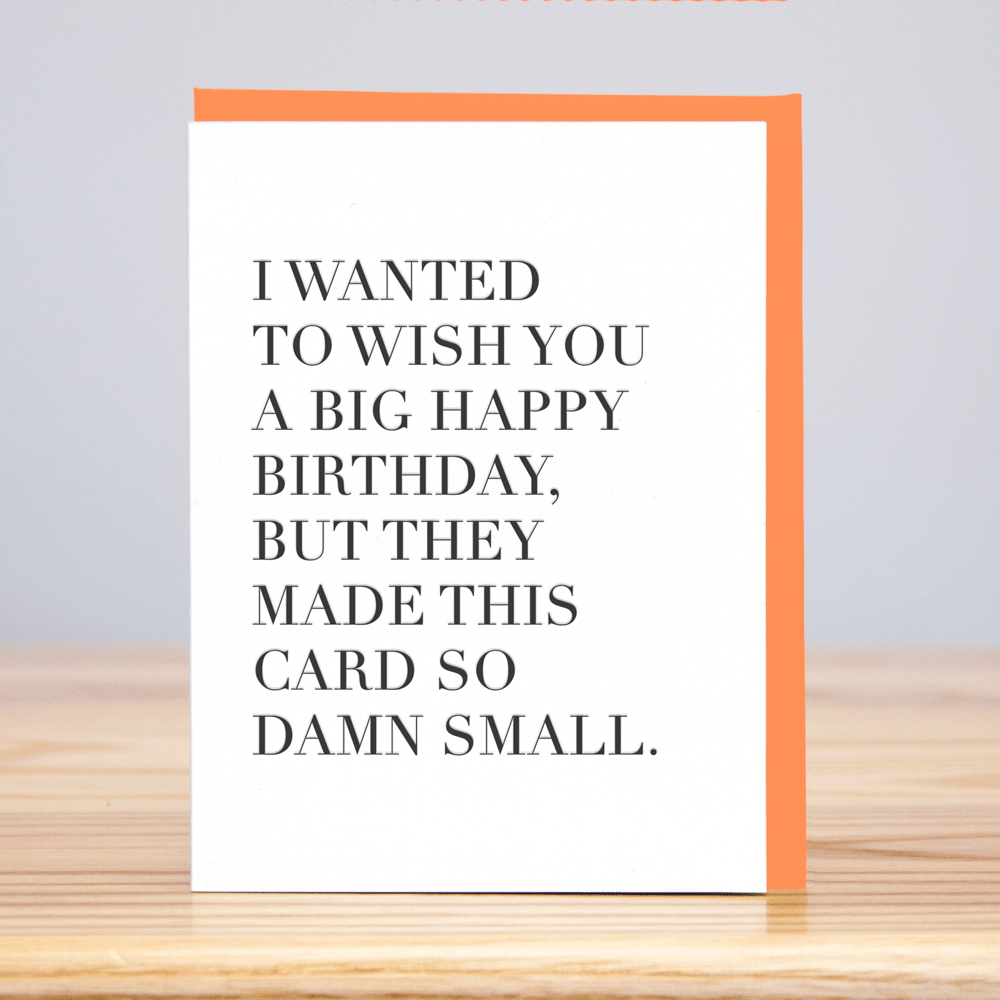 Big Happy Birthday, Small Card - DIGS