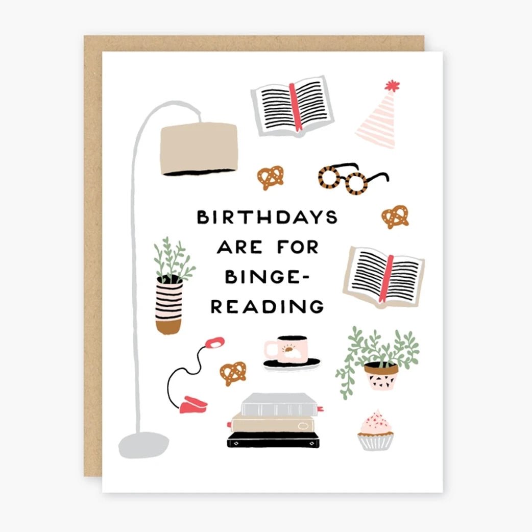 Binge - Reading Birthday Card - DIGS