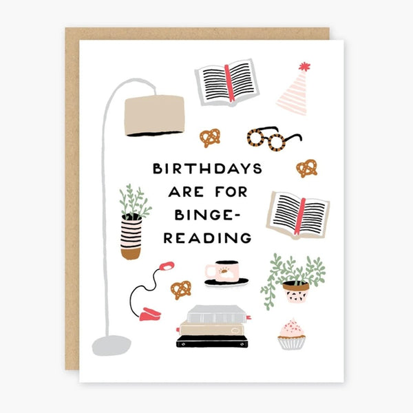 Binge - Reading Birthday Card - DIGS