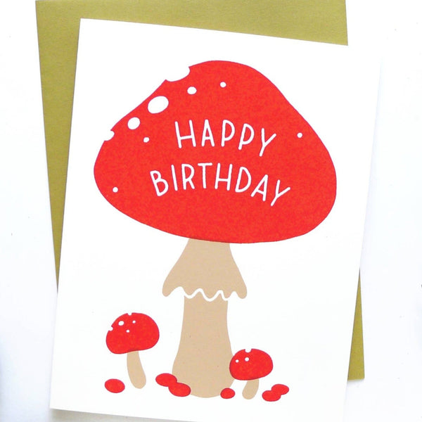 Birthday Mushroom Card - DIGS
