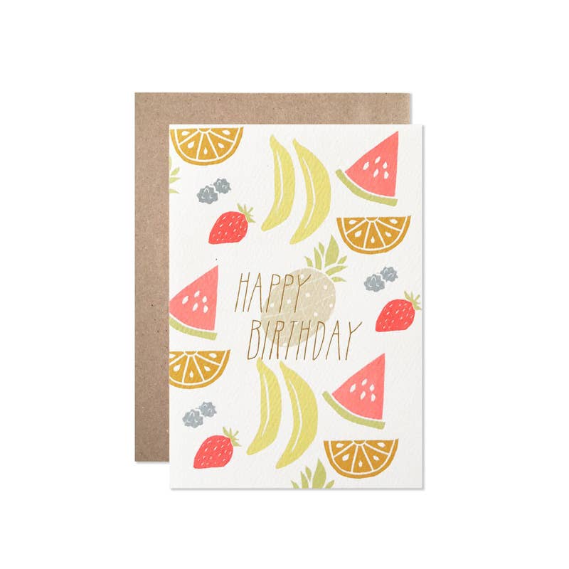 Birthday Neon Fruit Card - DIGS