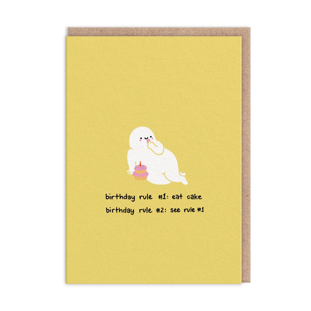 Birthday Rule Greeting Card - DIGS