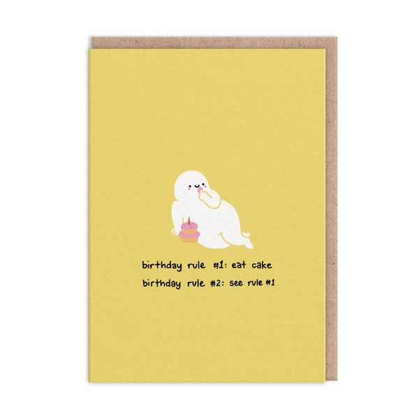 Birthday Rule Greeting Card - DIGS