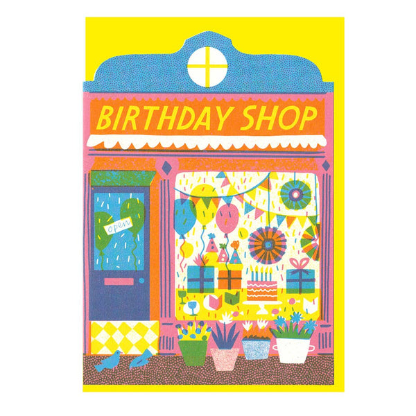 Birthday Shop Die Cut Card - DIGS