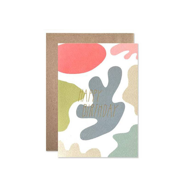 Birthday Splashes With Gold Foil Card - DIGS