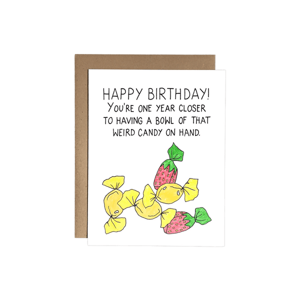 Birthday Weird Candy Card - DIGS