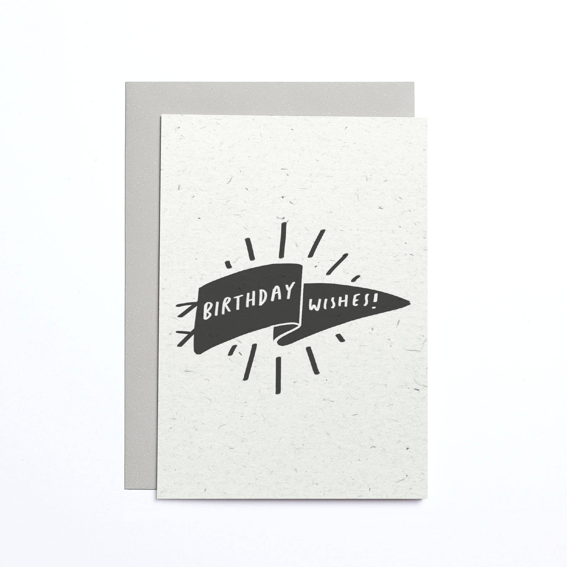 Birthday Wishes Flag Small Card - DIGS