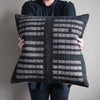 Black Woven Square Pillow - DIGS