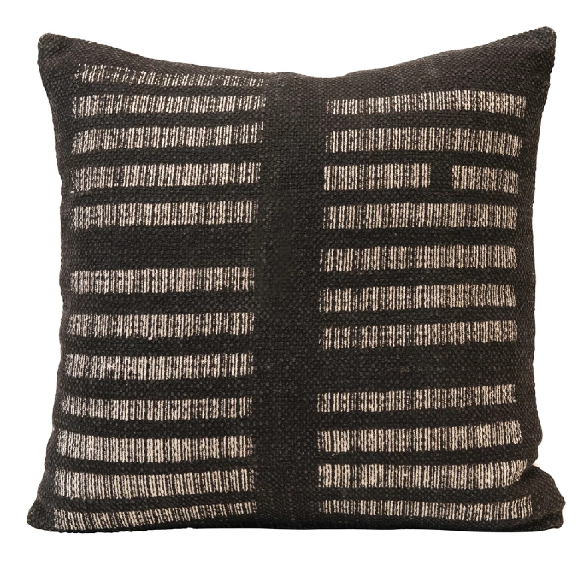 Black Woven Square Pillow - DIGS