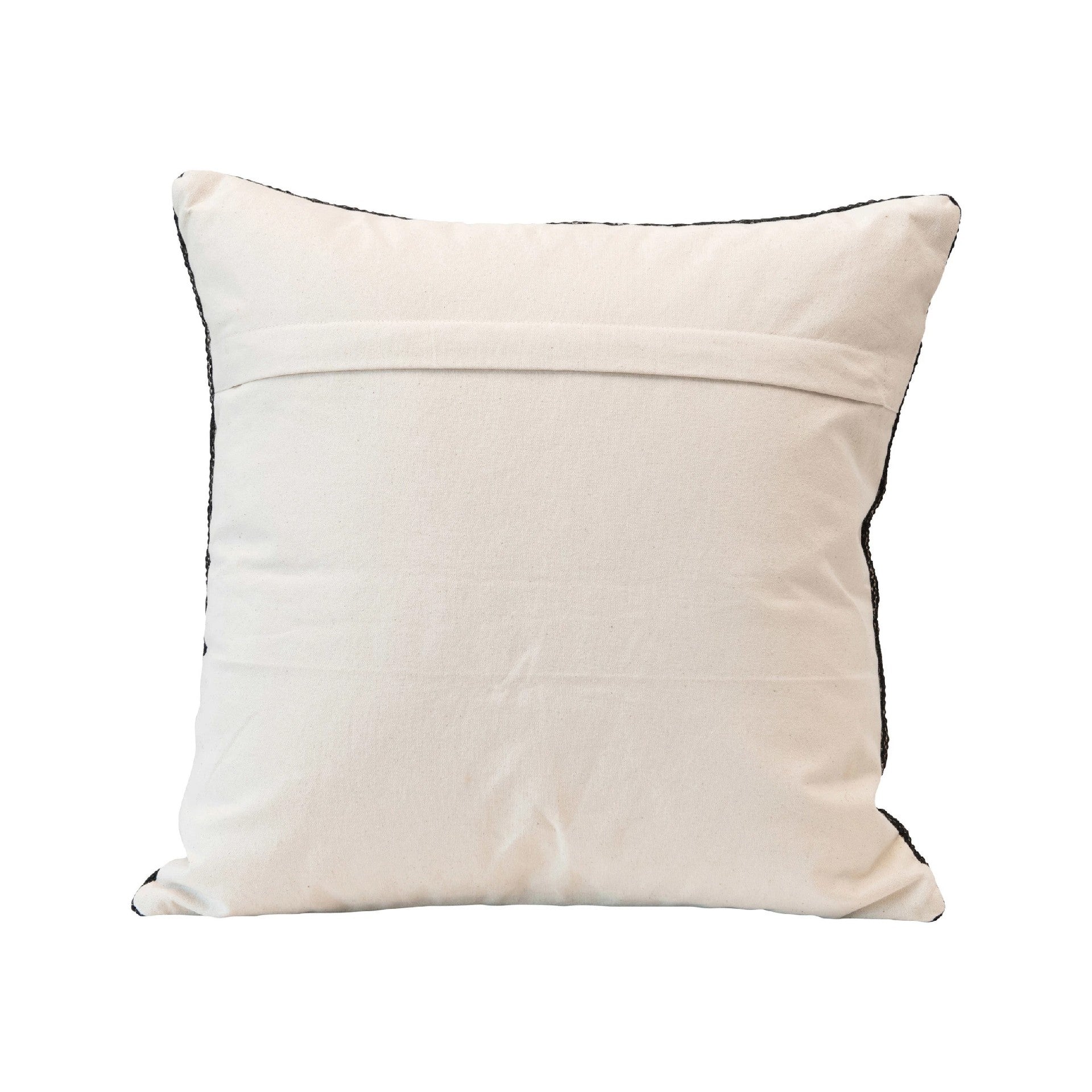 Black Woven Square Pillow - DIGS