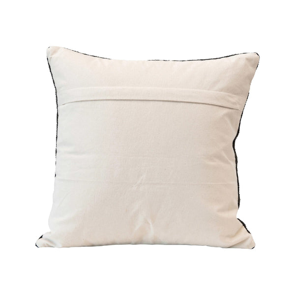 Black Woven Square Pillow - DIGS