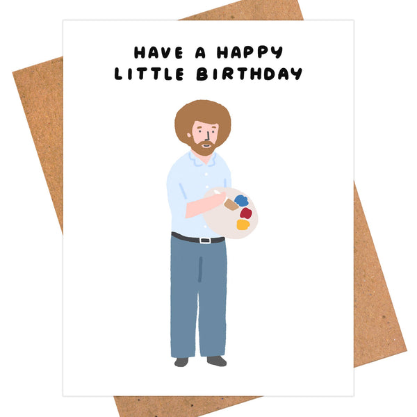 Bob Ross Birthday Card - DIGS