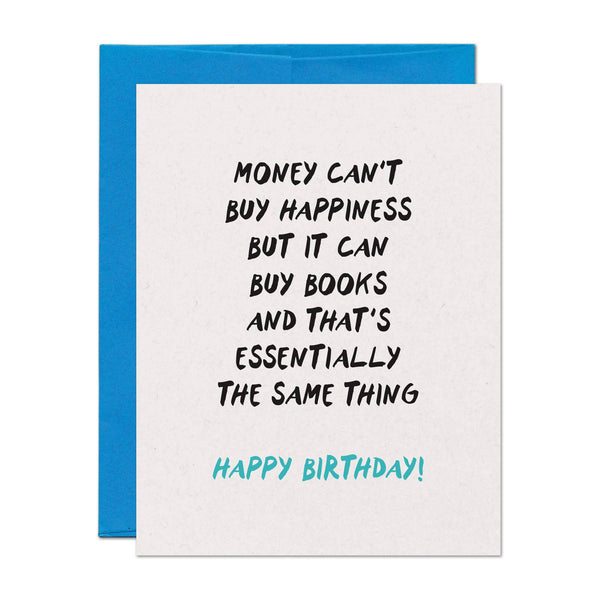 Book Money Birthday Card - DIGS