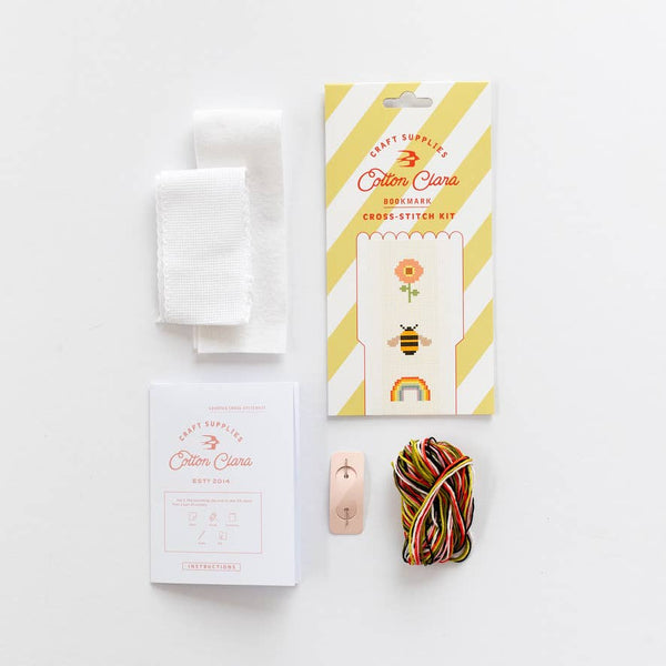 Bookish Cross Stitch Bookmark Kit - DIGS