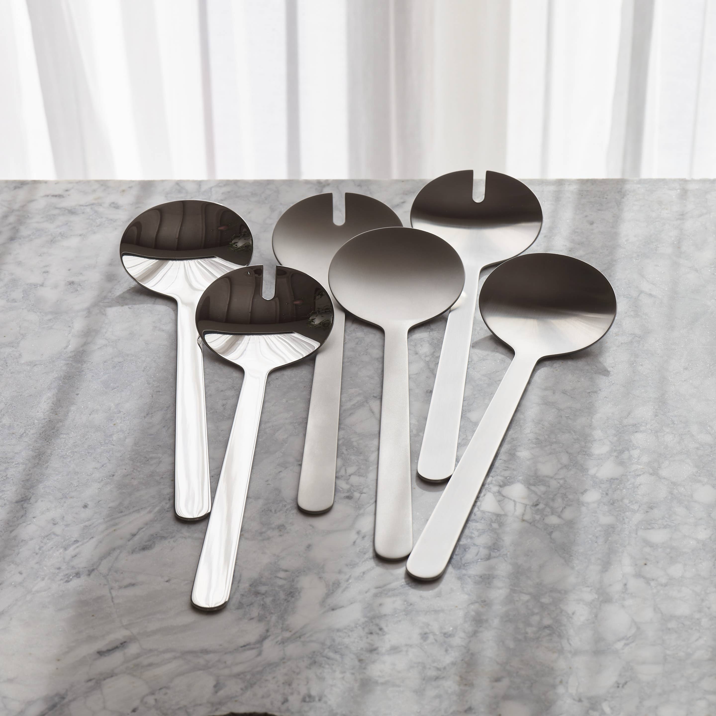 Borough Stainless Salad Servers - DIGS