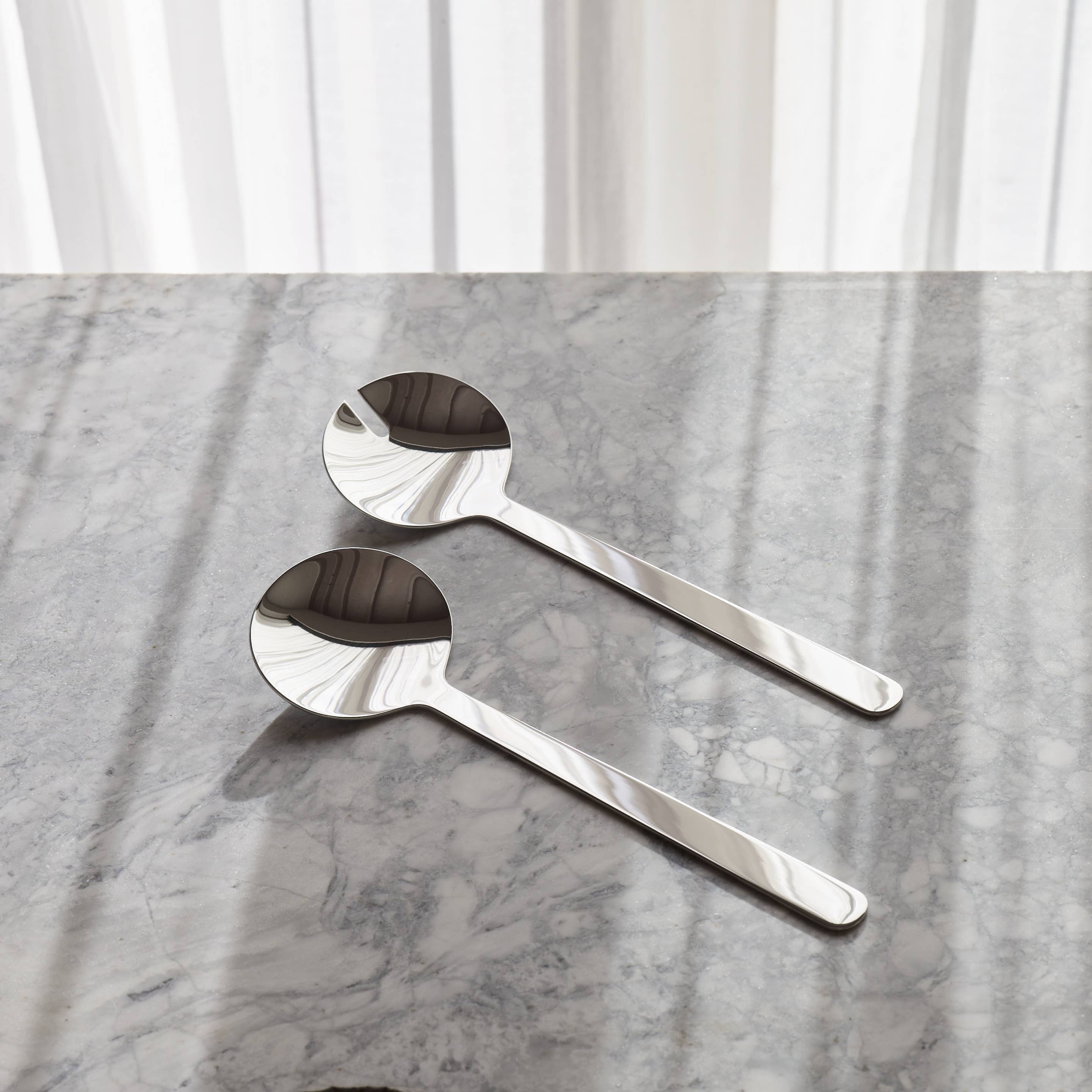Borough Stainless Salad Servers - DIGS