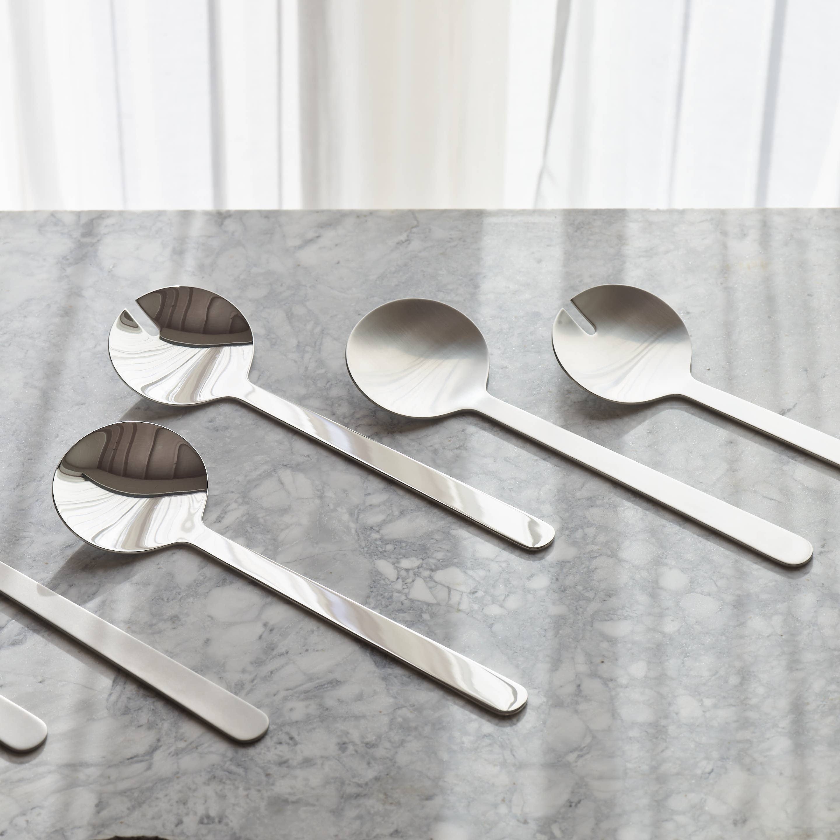 Borough Stainless Salad Servers - DIGS