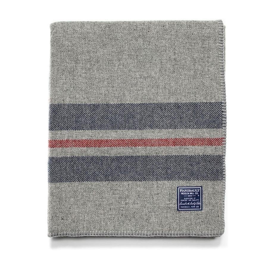 Cabin Stripe Wool Throw - DIGS