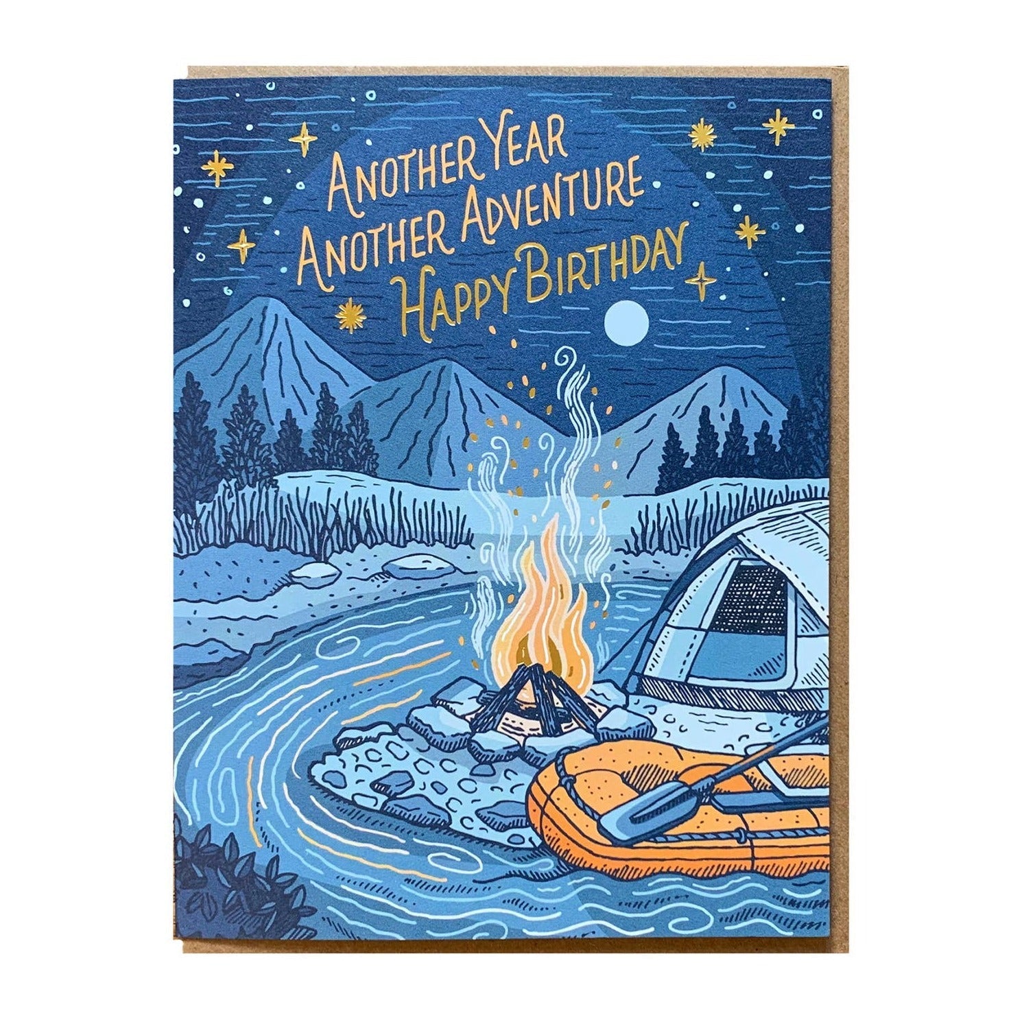 Campfire Birthday Card - DIGS