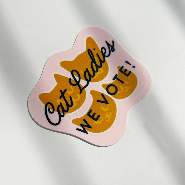 Cat Ladies We Vote! Sticker - DIGS