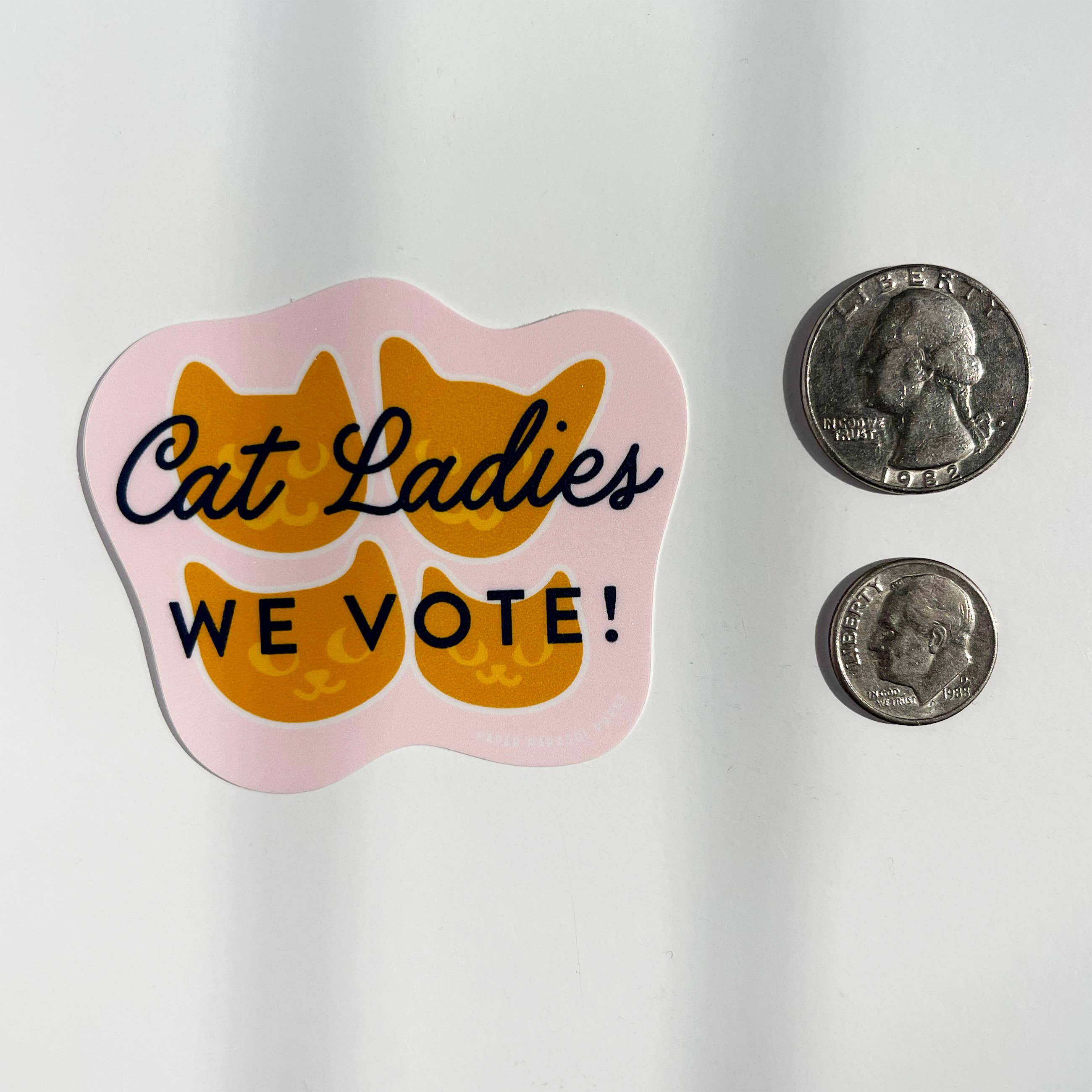 Cat Ladies We Vote! Sticker - DIGS