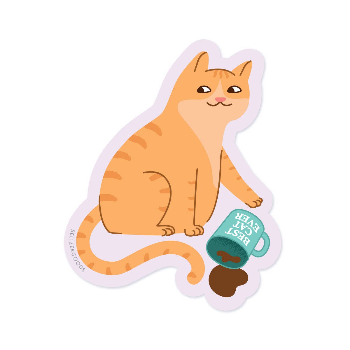 Coffee Cat Sticker - DIGS
