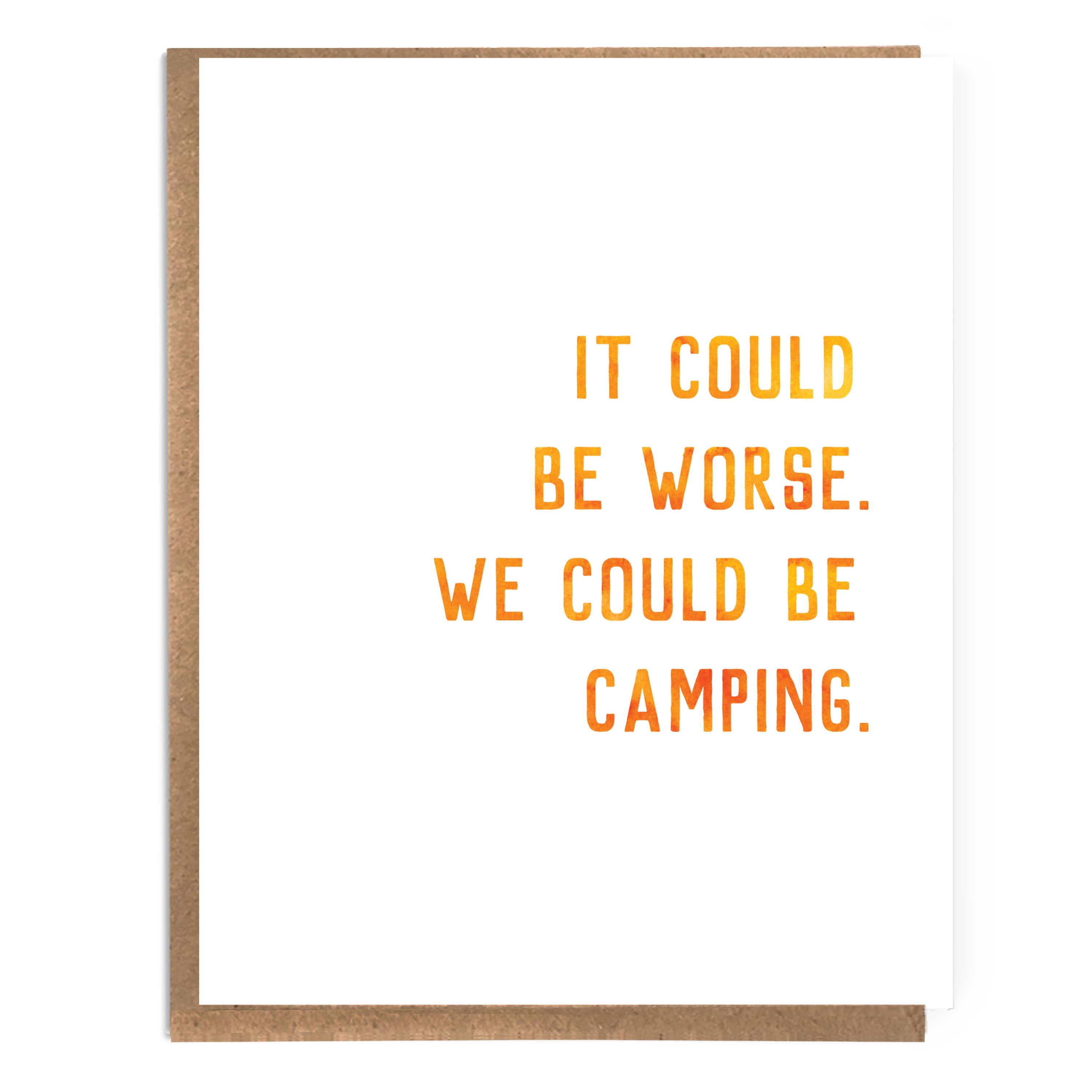 Could Be Camping Card - DIGS