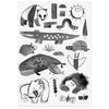 Crocodile & Friends Tattoo Sheet - DIGS