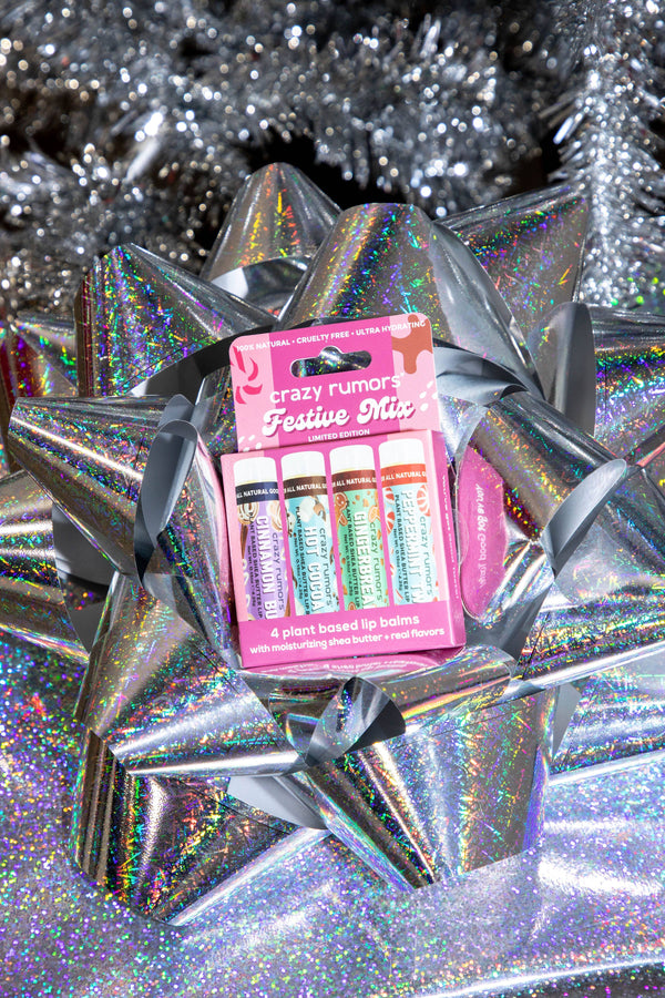 4 Pack Lip Balm Gift Box - Festive Mix