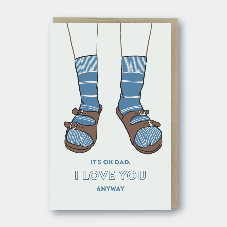 Dad Birkenstocks Card - DIGS